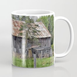 Barn Coffee Mug | Trees, Color, Posts, Art, Photo, Vintage, Barn, Fence, Upperpeninsula, Artisstic 