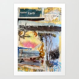 Habitat Earth Collage Art Print
