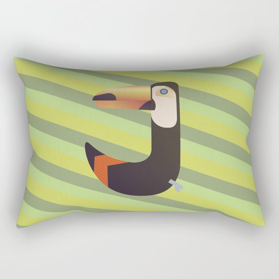 Toucan J Rectangular Pillow