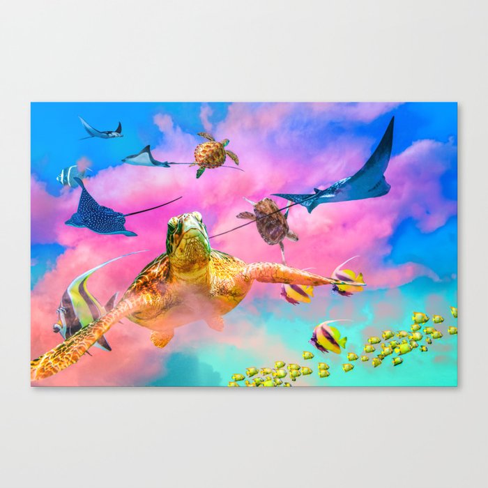 The Turtles at Sky Reef Canvas Print