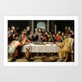 Last Supper Painting Reproduction Art Print