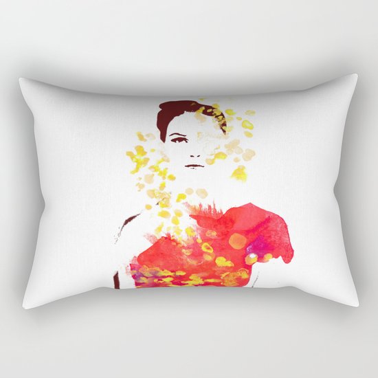 Flicker in the storm Rectangular Pillow