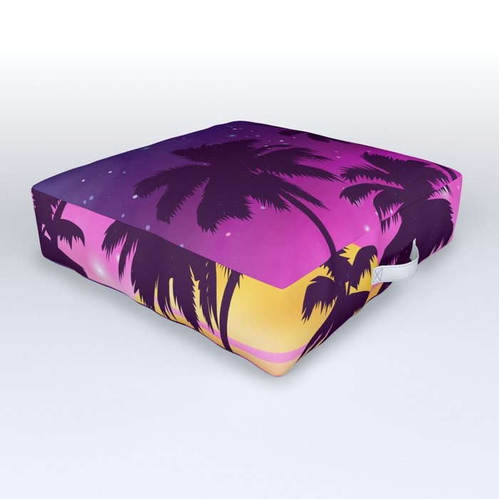 Incredibly Vibrant Sunset Outdoor Floor Cushion
