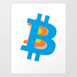 btc Art Print | Digital, Graphicdesign, Bitcoin, Other, Popart 