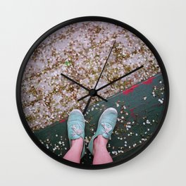 Blue Shoes Wall Clock