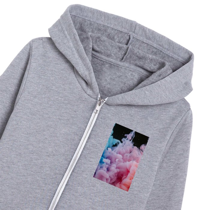 Rainbow Smoke  Kids Zip Hoodie