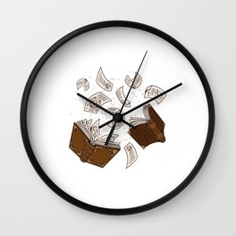 Spell book to read and RPG Game Wall Clock