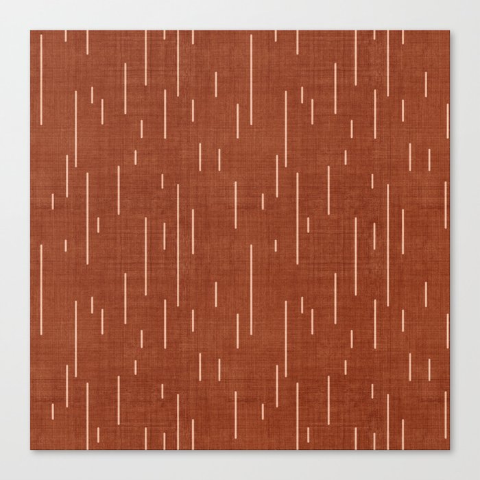 Downpour in Rust Canvas Print