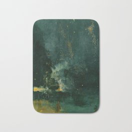 James Whistler - Nocturne in Black and Gold Bath Mat
