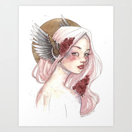 Winged Goddess Art Print
