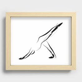 Yoga pose3 Recessed Framed Print
