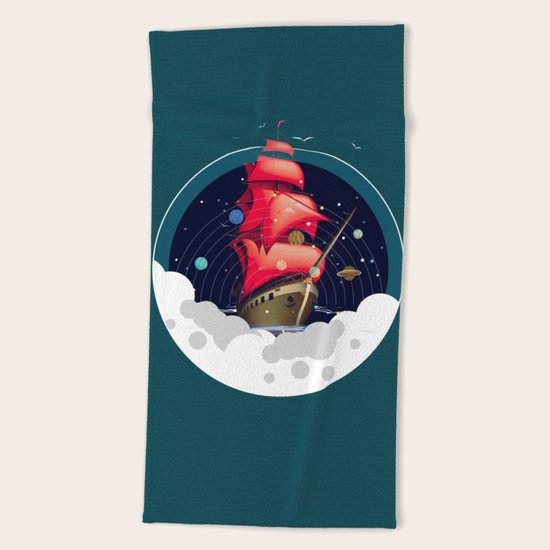 Spaceship Beach Towel