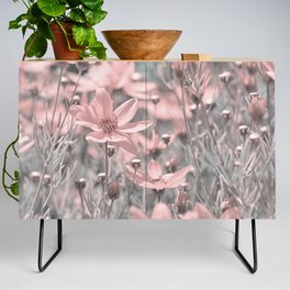 Pink Flowers 0212 Credenza