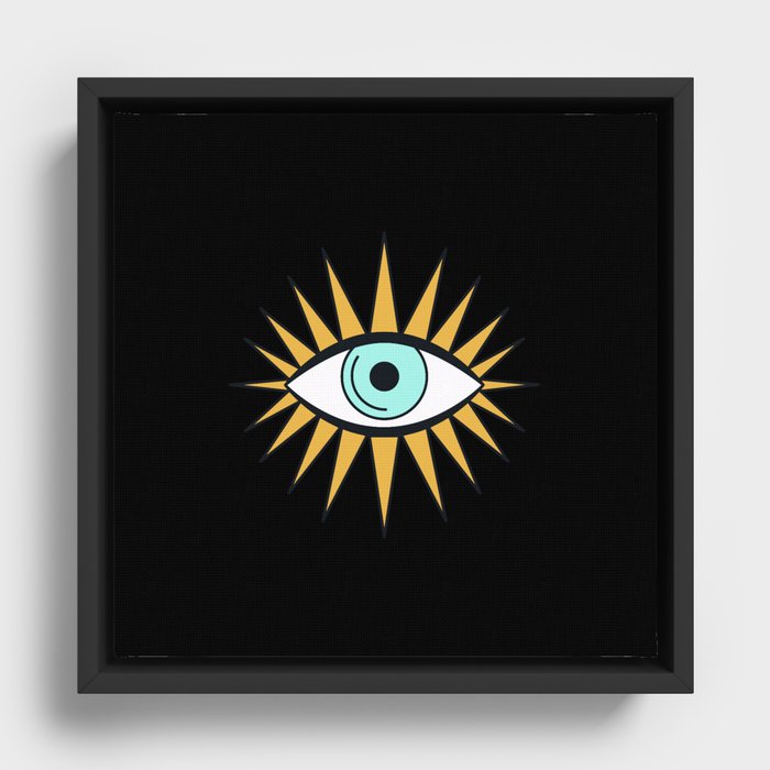 Mystik single starry eye | good luck | Luck charm Framed Canvas