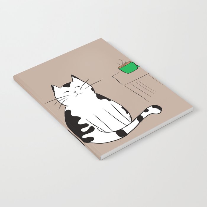 Java the Coffee Cat Notebook | Drawing, Digital, Cat, Black-and-white, Cat-and-coffee, Coffee-meme, Java, Coffee, Kitty, Kitten