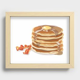 Pancakes and Bacon Recessed Framed Print