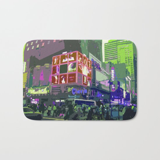NY#10 Times Square3 Bath Mat