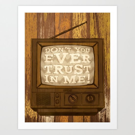 don't trust (yellow variant) Art Print