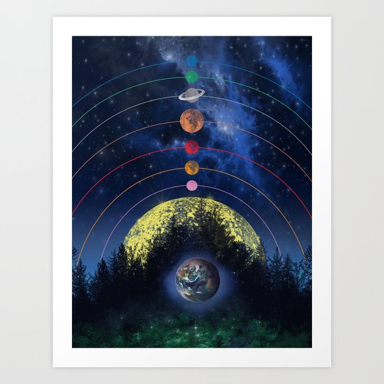 solar system Art Print
