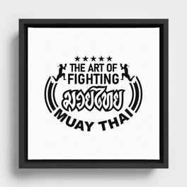 Muay Thai Framed Canvas