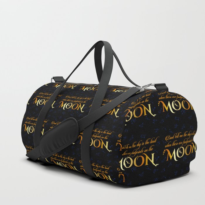 Inspirational moon quotes with zodiac constellations Duffle Bag
