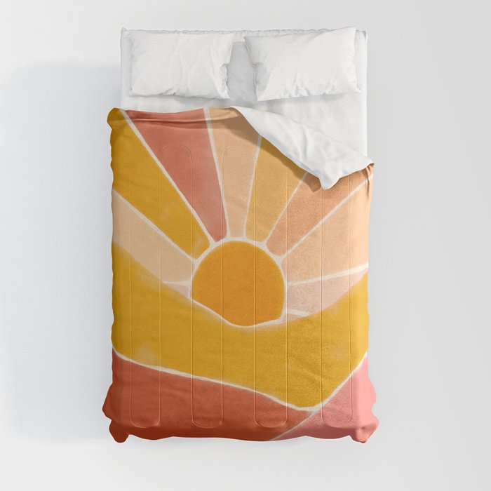 Wonderful Sunset Boho Comforter