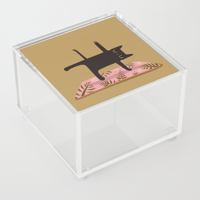 Yoga Cat 2 Acrylic Box