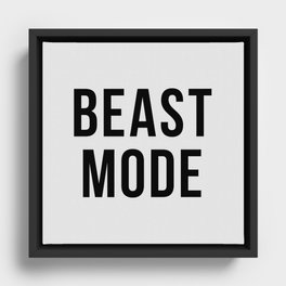 Beast Mode Framed Canvas