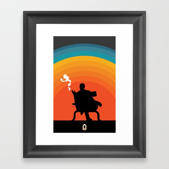 The illusive man Framed Art Print