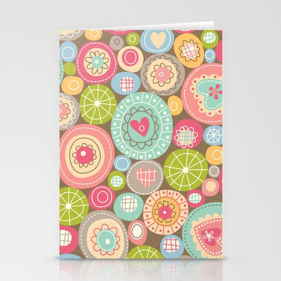 Fun Circles Stationery Cards