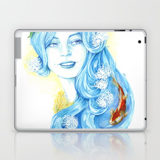 Lady Water / Dame Eau Laptop & iPad Skin