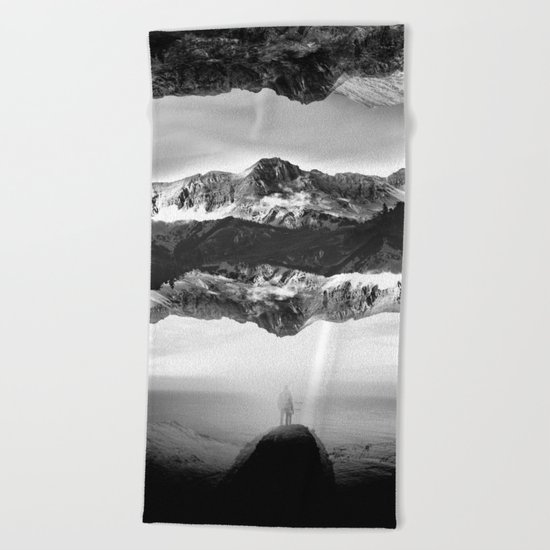 Black and White Ghost of Isolation Beach Towel