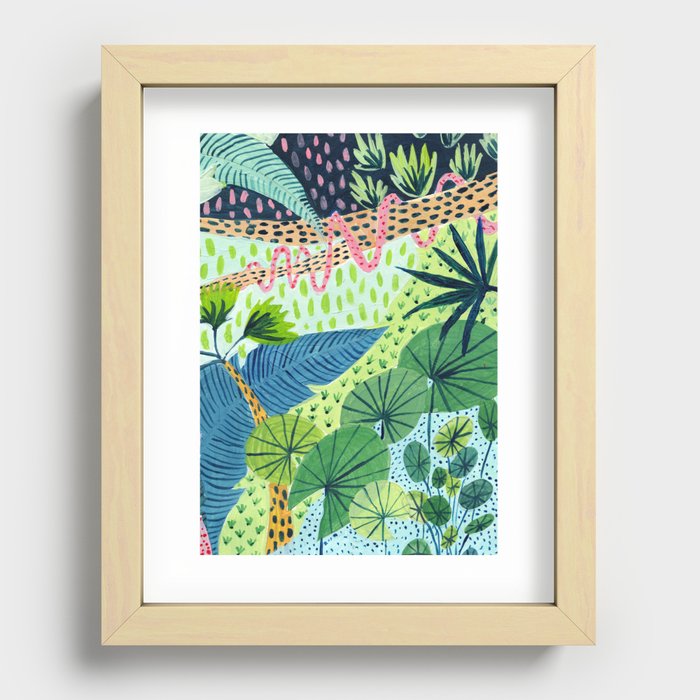 Topical Jungles Recessed Framed Print
