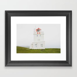 Dyrhólaey Lighthouse Framed Art Print