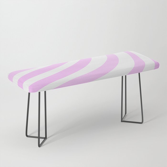 Pastel Pink Stripes Bench