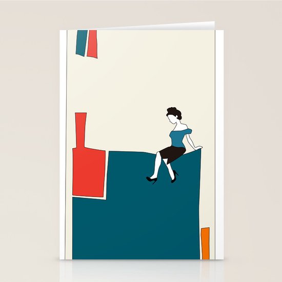 Sitting Stationery Cards