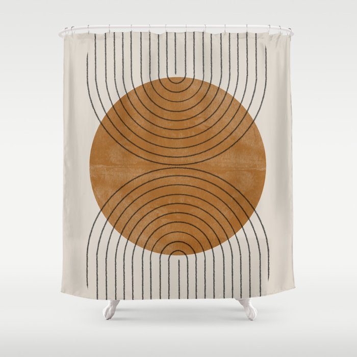 Perfect Touch  Mid Century Modern Shower Curtain