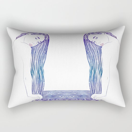 Water Nymph XX Rectangular Pillow