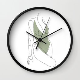 Matcha Nude Wall Clock
