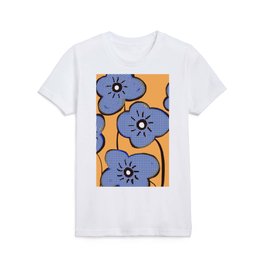 Minimal Abstract Flowers 28 Kids T Shirt