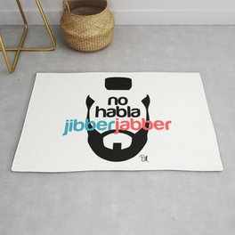 No Hablo Jibber Jabber Rug | Funny, Pop Art, Movies & TV, Digital 