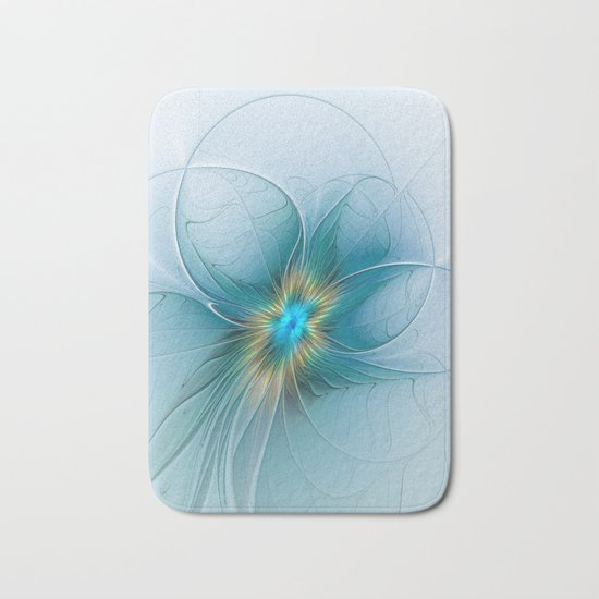 The little Beauty, Abstract Fractal Art Bath Mat