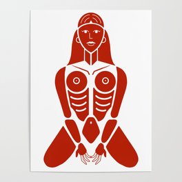 Red Goddess Poster