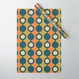 Mid Century Modern Polka Dot Beads 432 Wrapping Paper