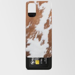 Cowhide, Cow Skin Print Pattern Modern Cowhide Faux Leather Android Card Case