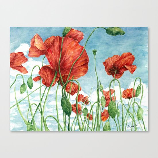 Poppy Field Canvas Print