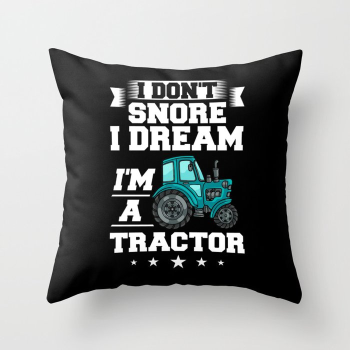 Tractor Farmer Driver Kids Seat Throw Pillow