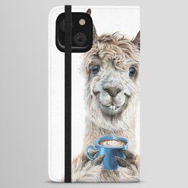 Llama Latte iPhone Wallet Case