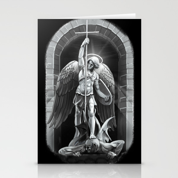 Archangel Michael Stationery Cards By Pakowacz Society6
