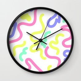 2  Abstract Shapes Squiggly Organic 220520 Wall Clock